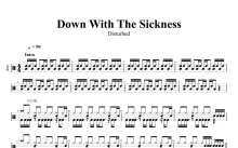 Disturbed《Down With The Sickness 怒金属》鼓谱_架子鼓谱