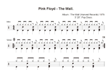 Pink Floyd《Another Brick In The Wall》鼓谱_架子鼓谱