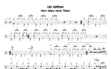 Led Zeppelin《How Many More Times》鼓谱_架子鼓谱