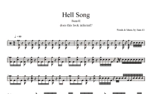 Sum 41《Hell Song》鼓谱_架子鼓谱