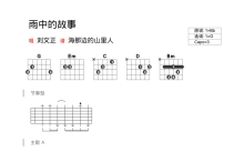 刘文正《雨中的故事》吉他谱_G调吉他弹唱谱_和弦谱