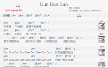 容祖儿《Dun Dun Dun》吉他谱_A调吉他弹唱谱_和弦谱