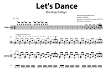 Beach Boys《Let‘s Dance》鼓谱_架子鼓谱