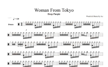 Deep Purple《Woman From Tokyo》鼓谱_架子鼓谱