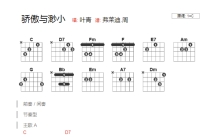 叶青《骄傲与渺小》吉他谱_C调吉他弹唱谱_和弦谱