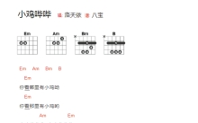 洛天依《小鸡哔哔》吉他谱_吉他弹唱谱_和弦谱