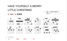 8mm《Have Yourself A Merry Little Christmas》吉他谱_A调吉他弹唱谱_和弦谱