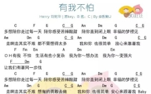 Henry刘宪华《有我不怕》_C调尤克里里谱