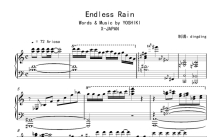 X-Japan《Endless Rain》钢琴谱