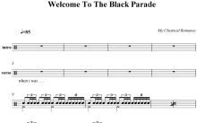 My Chemical Romance《Welcome to the black parade》鼓谱_架子鼓谱