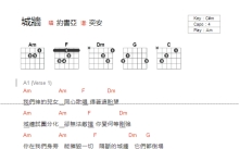 约书亚《城墙》吉他谱_C调吉他弹唱谱_和弦谱