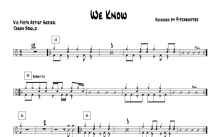 我们知道《we know》鼓谱_架子鼓谱