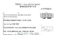 TFBOYS《love with you》吉他谱_吉他弹唱谱_和弦谱