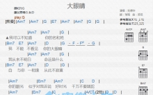 刘德华《大眼睛》吉他谱_G调吉他弹唱谱_和弦谱