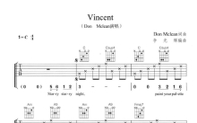 DonMcLean《Vincent》吉他谱_C调吉他弹唱谱