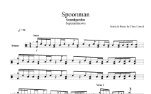 Soundgarden《Spoonman》鼓谱_架子鼓谱