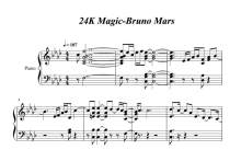 布鲁诺·马尔斯《24k Magic》钢琴谱