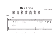 Peter Bence《加勒比海盗》吉他谱_吉他独奏谱