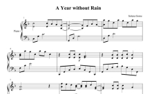 Selena Gomez《A Year Without Rain》钢琴谱