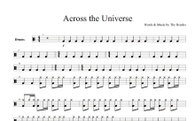 Beatles -《Across the Universe》鼓谱_架子鼓谱