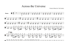 Beatles -《Across the Universe》鼓谱_架子鼓谱