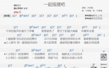 许哲《一起摇摆吧》吉他谱_C调吉他弹唱谱_和弦谱