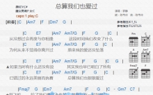 郭静《总算我们也爱过》吉他谱_C调吉他弹唱谱_和弦谱