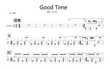 Owl City《Good Time》鼓谱_架子鼓谱