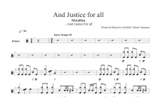 Metallica《And Justice For All》鼓谱_架子鼓谱