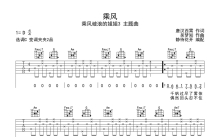 乘风破浪的姐姐《乘风》吉他谱_C调吉他弹唱谱