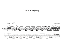 Rascal Flatts《Life Is A Highway》鼓谱_架子鼓谱