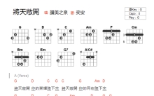 赞美之泉《将天敞开》吉他谱_G调吉他弹唱谱_和弦谱