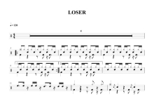 米津玄師《Loser》鼓谱_架子鼓谱