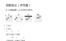 李知恩《你的意义》吉他谱_C调吉他弹唱谱_和弦谱