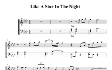 《Like A Star In The Night》钢琴谱