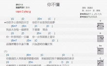 路嘉欣《你不懂》吉他谱_G调吉他弹唱谱_和弦谱