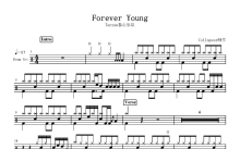 Tarzan泰山乐队《Forever Young》鼓谱_架子鼓谱