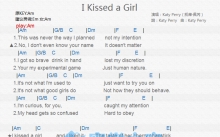 Katy Perry《I Kissed a Girl》吉他谱_C调吉他弹唱谱_和弦谱