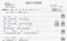 袁咏琳《很旅行的爱情》吉他谱_E调吉他弹唱谱_和弦谱