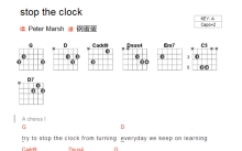 PeterMarsh《stop the clock》吉他谱_A调吉他弹唱谱_和弦谱