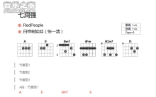Red People《七洞强》吉他谱_A调吉他弹唱谱_和弦谱