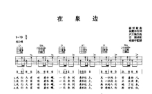 朝鲜歌曲《在泉边》吉他谱_D调吉他弹唱谱