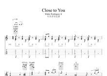 卡朋特《Close to You》吉他谱_C调吉他独奏谱_原版记谱