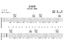 苏打绿《交响梦》吉他谱_D调吉他弹唱谱