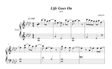 防弹少年团《Life Goes On》钢琴谱