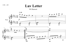 DJ Okawari《Luv letter》钢琴谱_双音轨版
