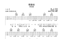 邓岳章《情意结》吉他谱_C调吉他弹唱谱