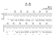 李翊君《雨蝶》吉他谱_C调吉他弹唱谱