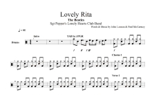 Beatles《Lovely Rita》鼓谱_架子鼓谱