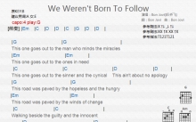 Bon Jovi《We Weren't Born to Follow》吉他谱_G调吉他弹唱谱_和弦谱